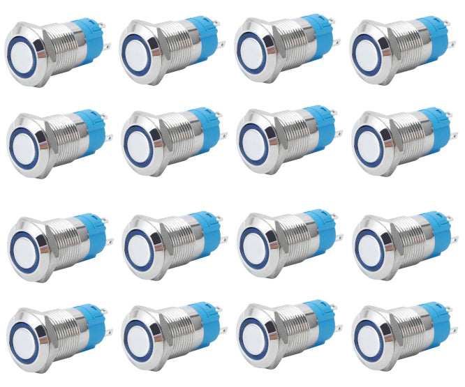 Daier Push Button Switch 1XNO/NC SPDT 5A 12V L=35 Latching