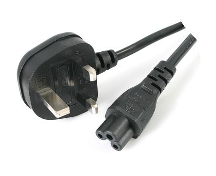 EIE Lead Bt Plug to Clover Socket 1.5m Black