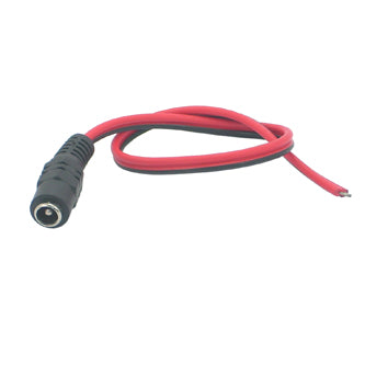 EIE 2.5mm DC Plug in-Line Open End Lead Straight