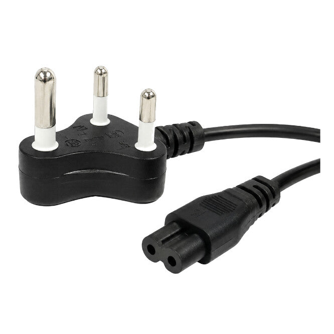EIE Lead FIG8 Socket - 3P Plugtop 15A 1.8m Black