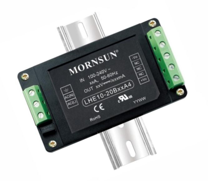 Mornsun Power Supply DIN 85-264VAC to 24VDC 0.45A 10W