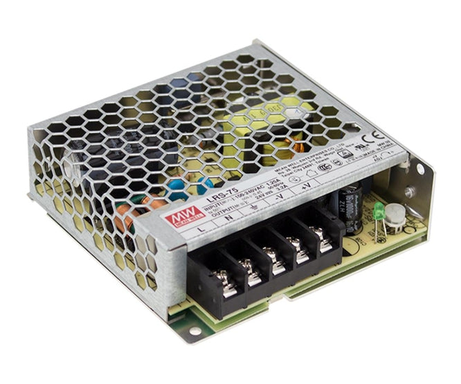 Mean Well Enclosed Power Supply LRS-75 75W