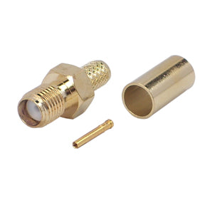 EIE Sma-Socket Crimp RG58U 5.6mm Gold Plated