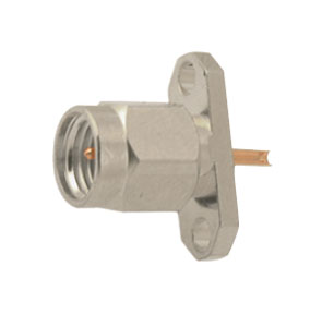 EIE Sma-Plug P/Mount Rect 2 Hole