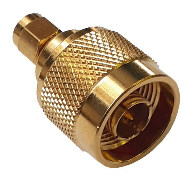 EIE Adapter Sma-Plug to N-Plug, Gold