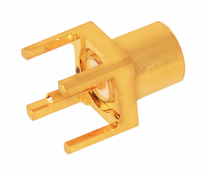 EIE Mcx-Socket Mini PCB Str PCB-Mount 4-PIN, Gold