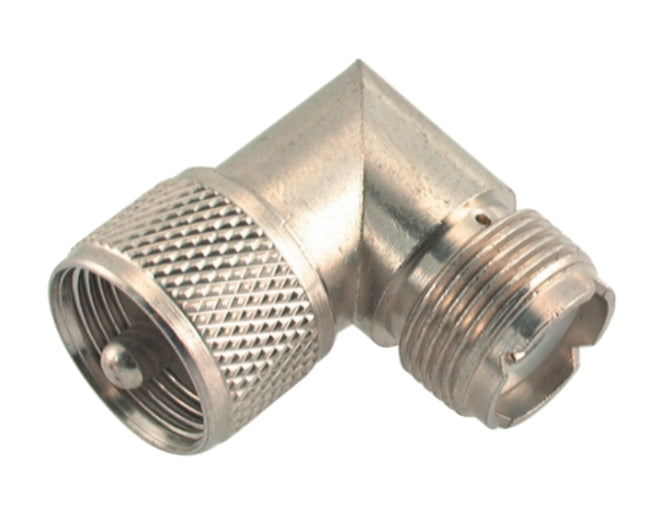 EIE Adapter Uhf-Plug PL259 to Uhf-Socket SO239 Right-Angle