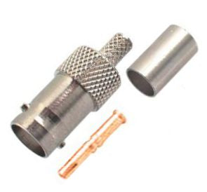 EIE BNC-Socket Crimp RG59 6.6mm 3PC
