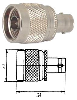 EIE Adapter N-Plug to BNC-Socket