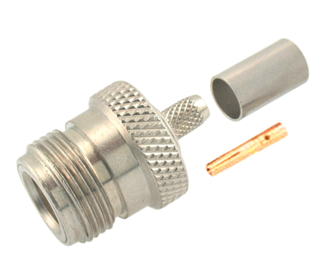 EIE N-Socket Crimp RG58 3-PC