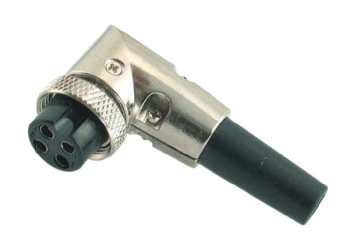 EIE Socket Right Angle 8W in-Line Mic & Ring Lock