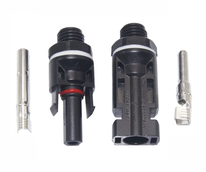 EIE Panel Mount Solar Conn. Set Plug & Socket with Nuts
