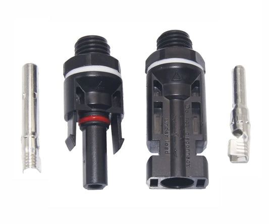 EIE Panel Mount Solar Conn. Set Plug & Socket with Nuts