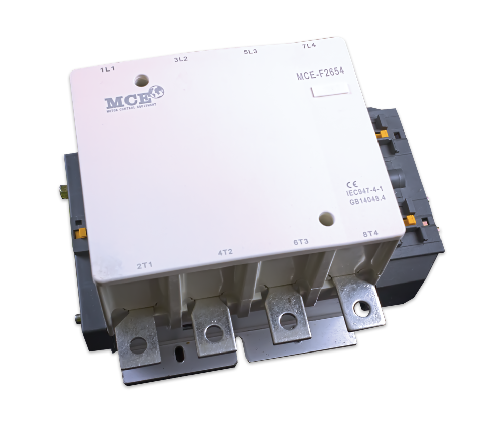 MCE heavy duty contactor 115A to 630A 3 pole 4 pole industrial power contactor 230V 400V coil