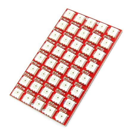 Keyestudio W2812 8x5 40BIT Full Color Rgb LED Module Red PCB