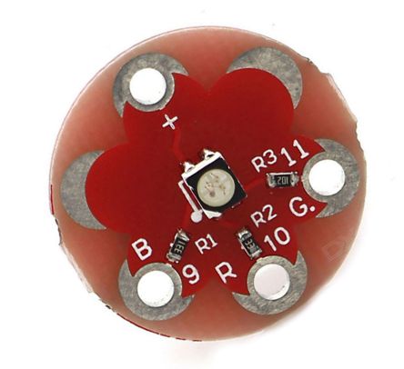 Keyestudio Wearable 3528 Rgb LED Module for Lilypad Red