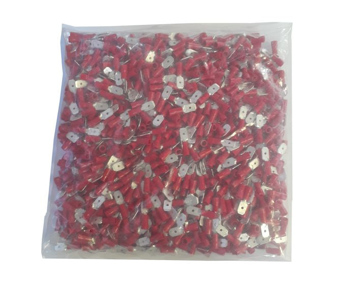 Guosai Red Pre-Insulated Spade Terminal, 2.8mm-4.75mm