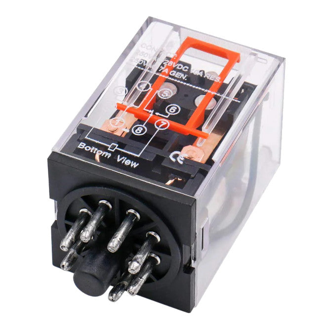 Swan Electric 8Pin Round Plug in Relay DPDT 10A 12VAC-230VAC