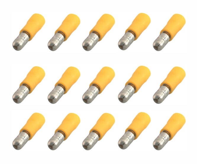 Guosai Terminal Pre-Ins Bullet Plug 5mm Yellow