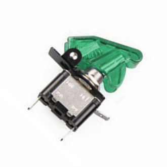 EIE Toggle Switch with Green Safety Protector