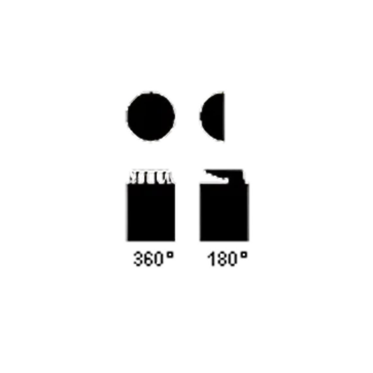 Microjet Maxi Cap – 180° and 360° Large-Pattern Spray Cap (AM01, AM05)