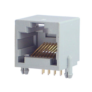 EIE Modular Socket RJ45 Right-Angle Grey 15x13