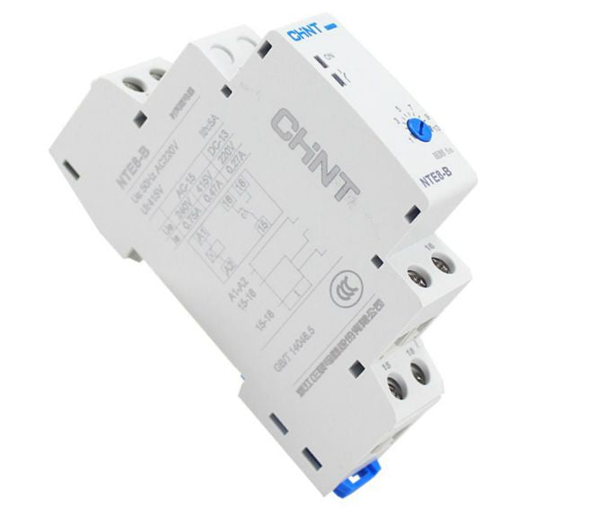 Chint Delay on Timer Relay D/Rail 230VAC