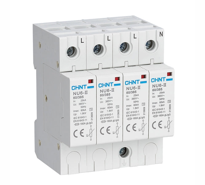 Chint Surge Arrestor 3-PHASE+N 4 Pole 60kA 385V
