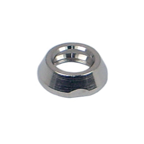 C&K Switch Dress Nut Nickel Pl. H=3mm ID=4.9mm 1/4-40 UNS-2A