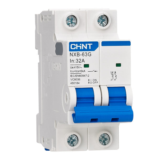 Chint MCB / Mini Circuit Breaker 2P 32A 6kA