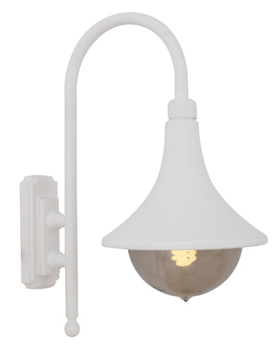 Eurolux Cornet Outdoor Wall Lantern Down Facing – White