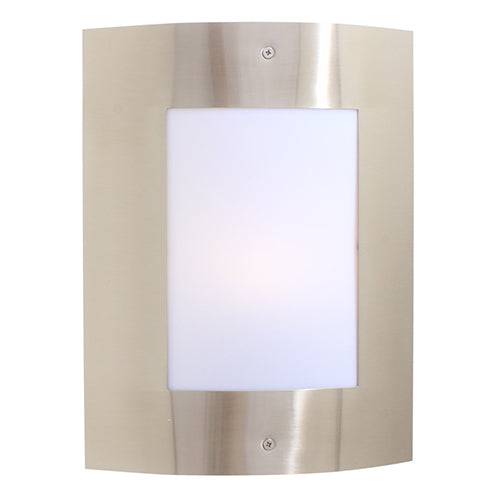 Eurolux Plain Design Outdoor Wall Light – Satin Chrome