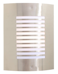 Eurolux Stripe Design Outdoor Wall Light – Satin Chrome