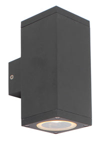 Eurolux Kube Outdoor Wall Light – Up & Down, Black