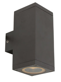 Eurolux Kube Outdoor Wall Light – Up & Down, Graphite
