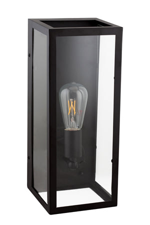 Eurolux Steel Outdoor Wall Light (Undercover Use Only) – Black