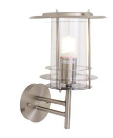 Eurolux Stainless Steel Outdoor Wall Light Up – Satin Chrome