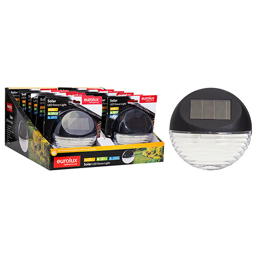 Eurolux Solar Fence or Door Lock Light – Black