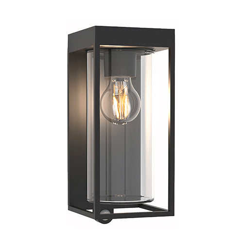 Eurolux Flair Solar Outdoor Wall Light PIR – Matt Black