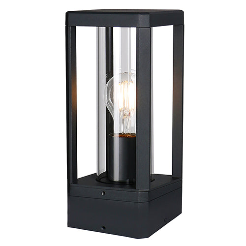 Eurolux Bhok Ali Square Outdoor Light Clear Glass – Post Top