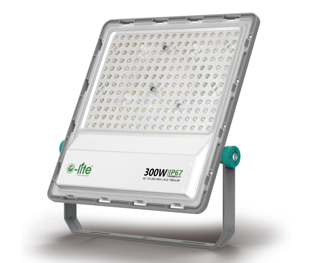 O-lite OF02 LED Floodlight – 200W to 400W, IP67, 175-265VAC