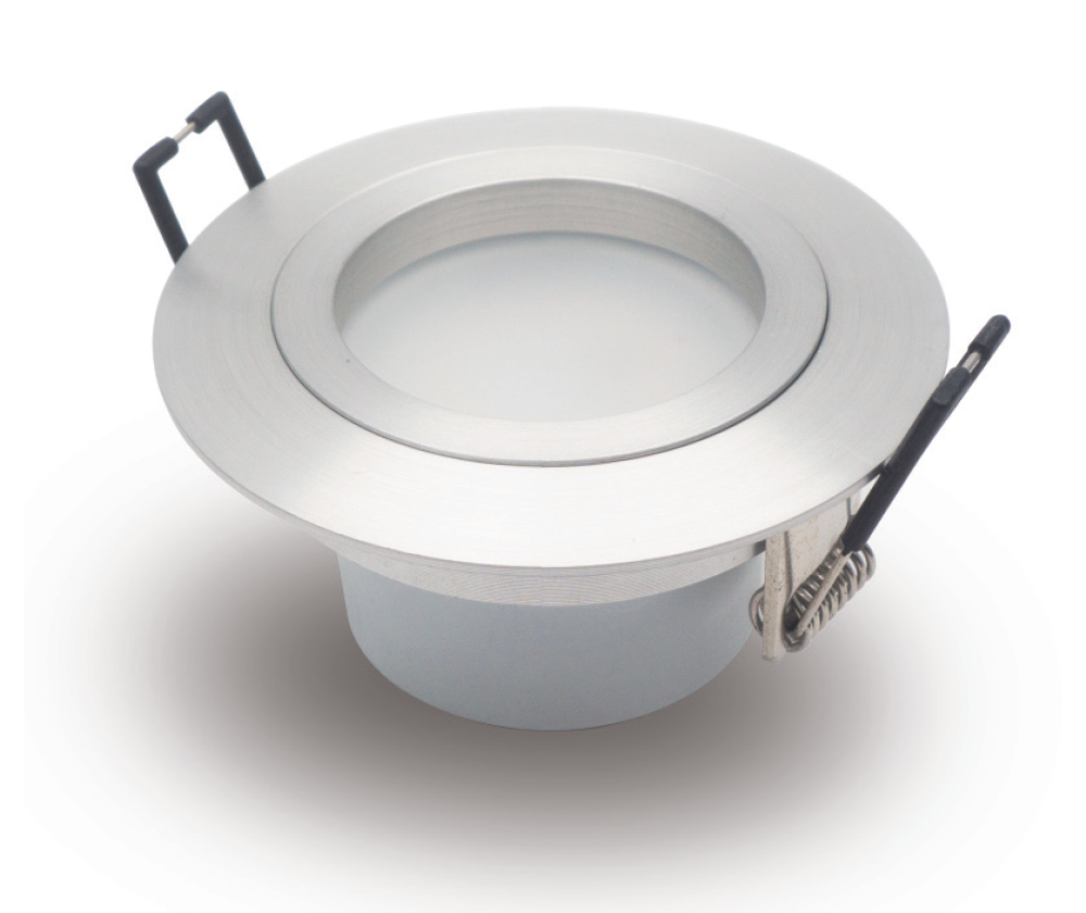 O-lite 6W LED Downlight Complete with Driver – Round & Square, White & Satin Nickel
