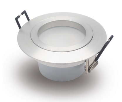O-lite 6W LED Downlight Complete with Driver – Round & Square, White & Satin Nickel