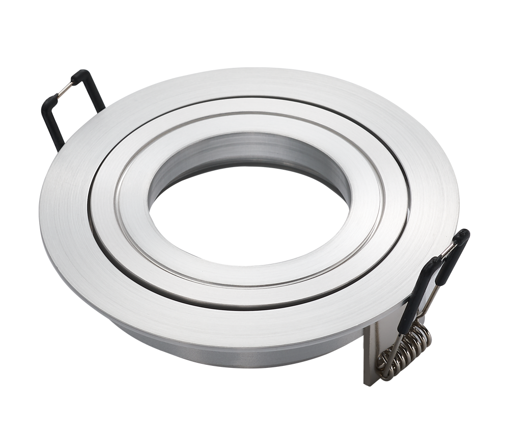 O-lite Downlight Fitting with Removable Ring, Satin Nickel Aluminium – 821/822/824 Series
