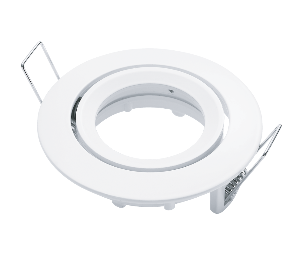 O-lite Round Downlight Fitting, Retractable, Cast Iron White – 901/902 Series