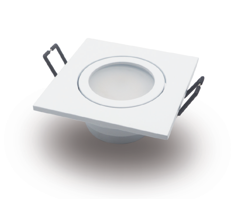 O-lite 6W LED Downlight Complete with Driver – Round & Square, White & Satin Nickel