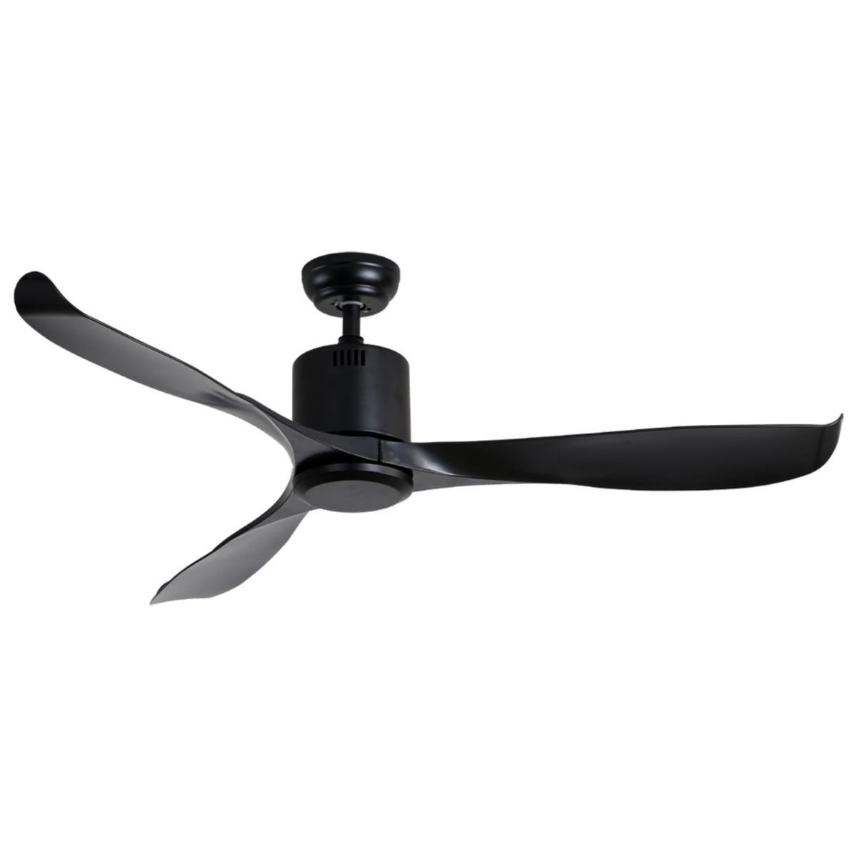 O-lite Ariosa DC 3 Blade Ceiling Fan 1420mm, Black, No Light, 230V