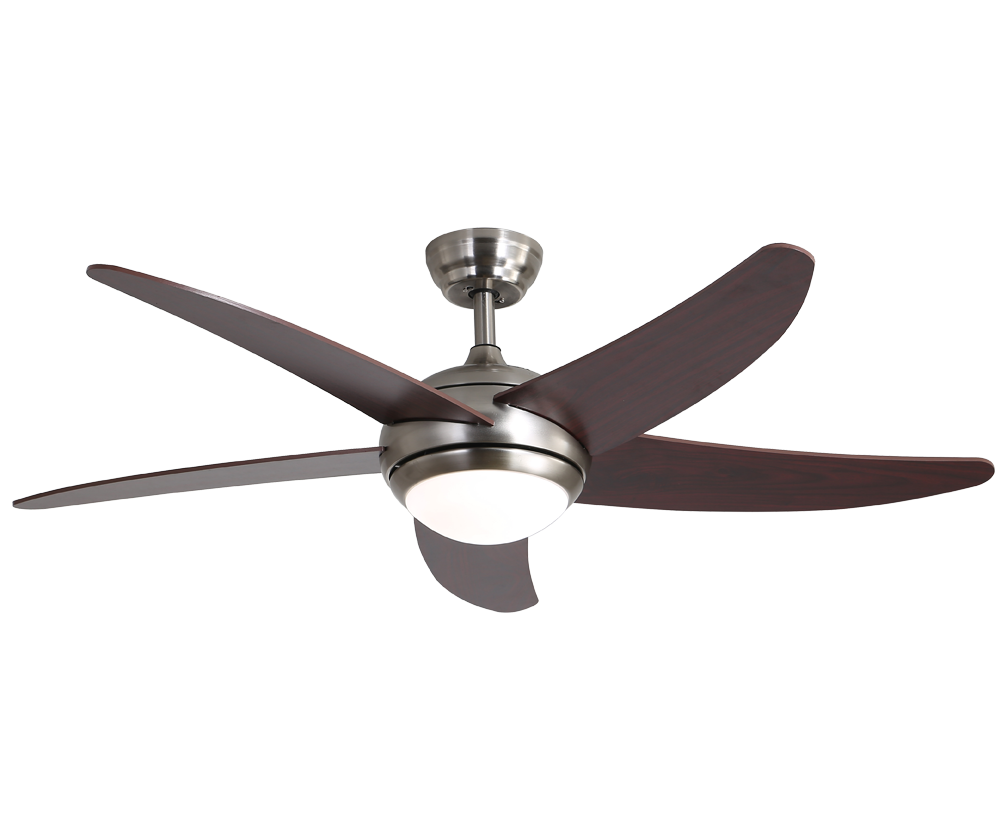 O-lite Silenta 5 Blade Ceiling Fan with 18W LED Light – 1320mm, 230V