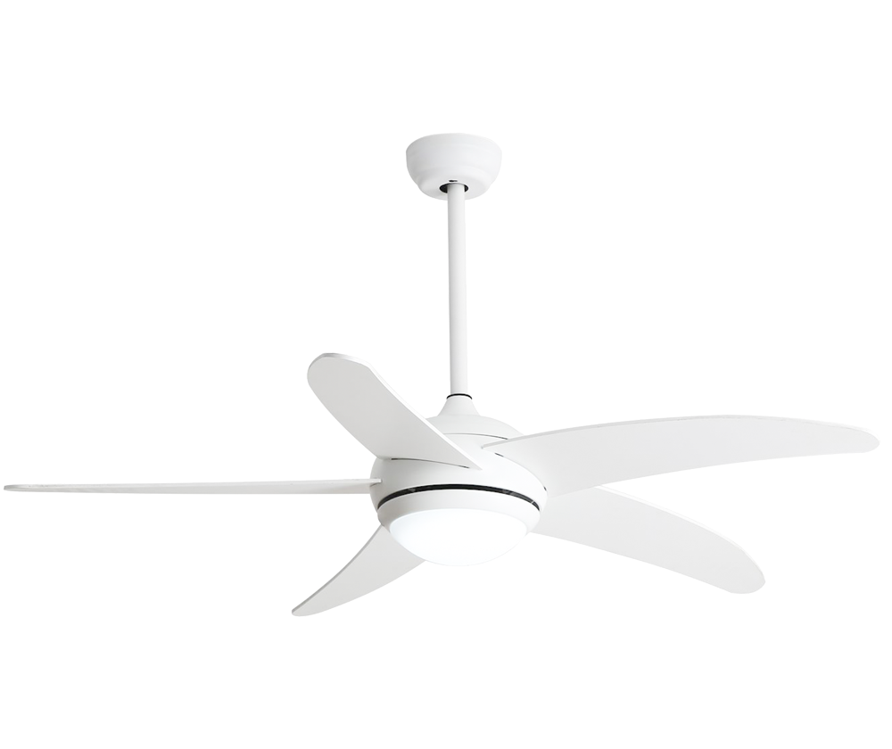 O-lite Silenta 5 Blade Ceiling Fan with 18W LED Light – 1320mm, 230V
