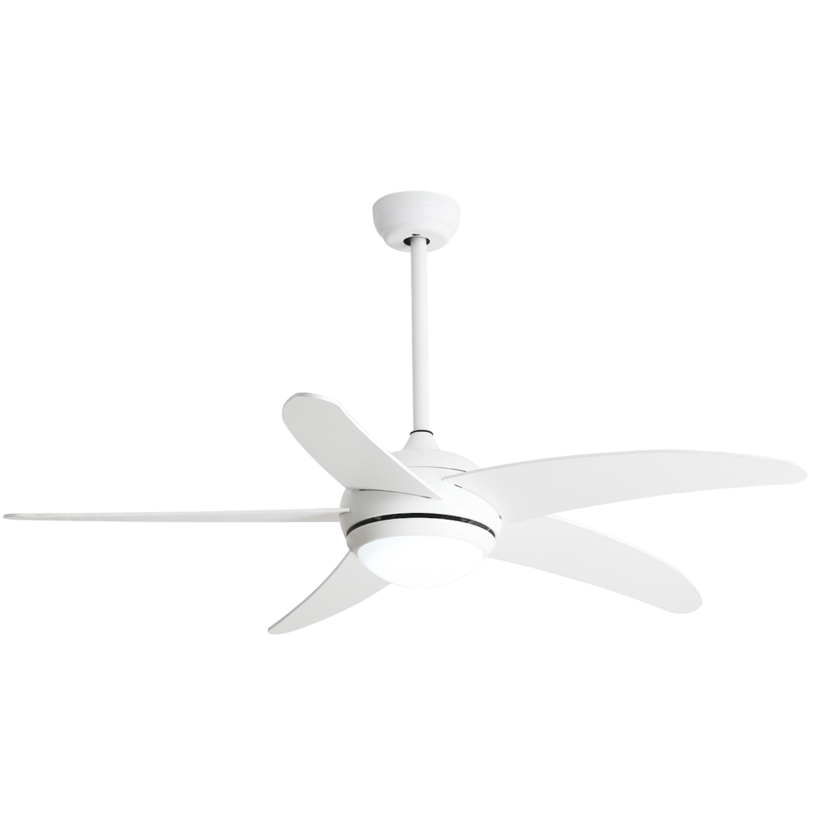 O-lite Silenta 5 Blade Ceiling Fan with 18W LED Light 1320mm, 230V